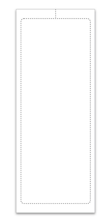 Addendum Sticker 4.25" x 11" - Peel and Seal Blank